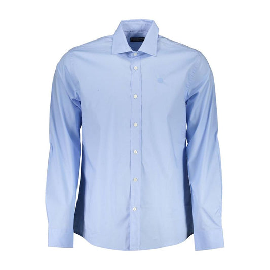 Elegant Light Blue Long Sleeve Shirt