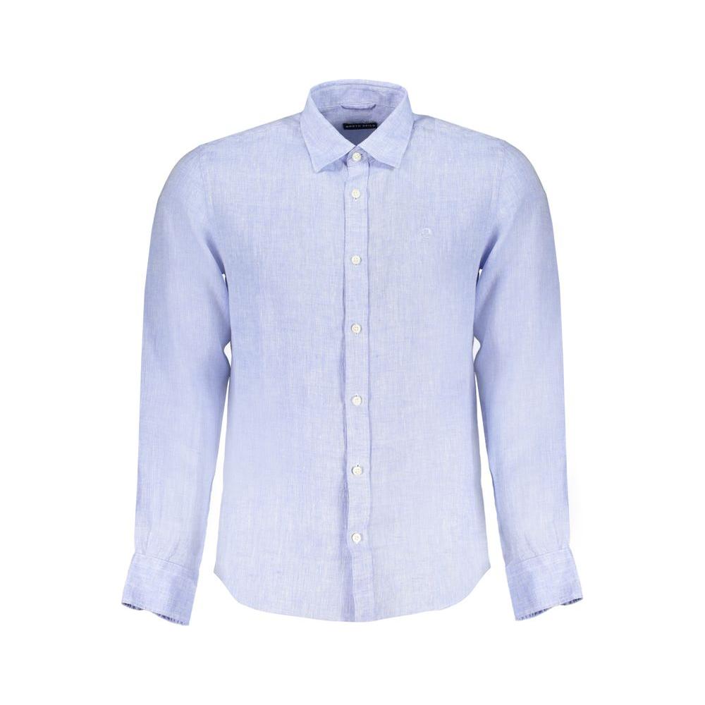 North Sails Light Blue Linen Shirt light-blue-linen-shirt-3