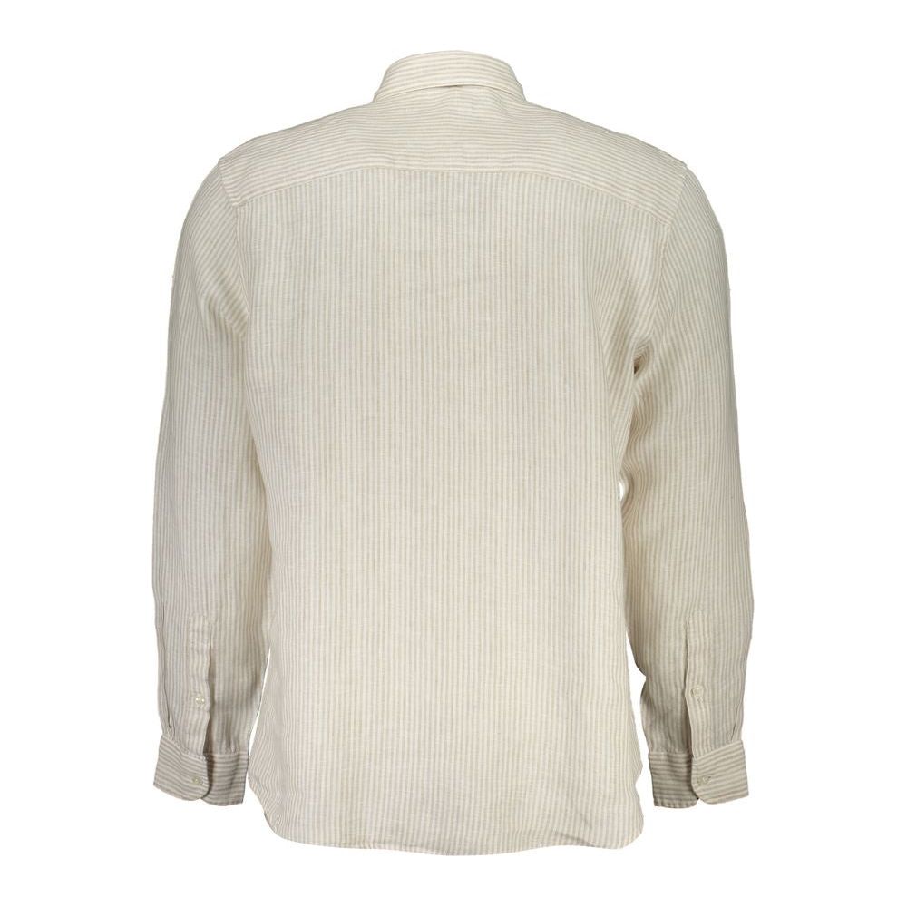North Sails Beige Linen Shirt beige-linen-shirt-1