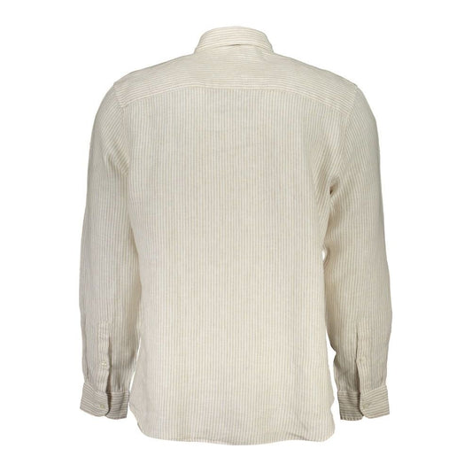 North Sails | Beige Linen Shirt| McRichard Designer Brands   