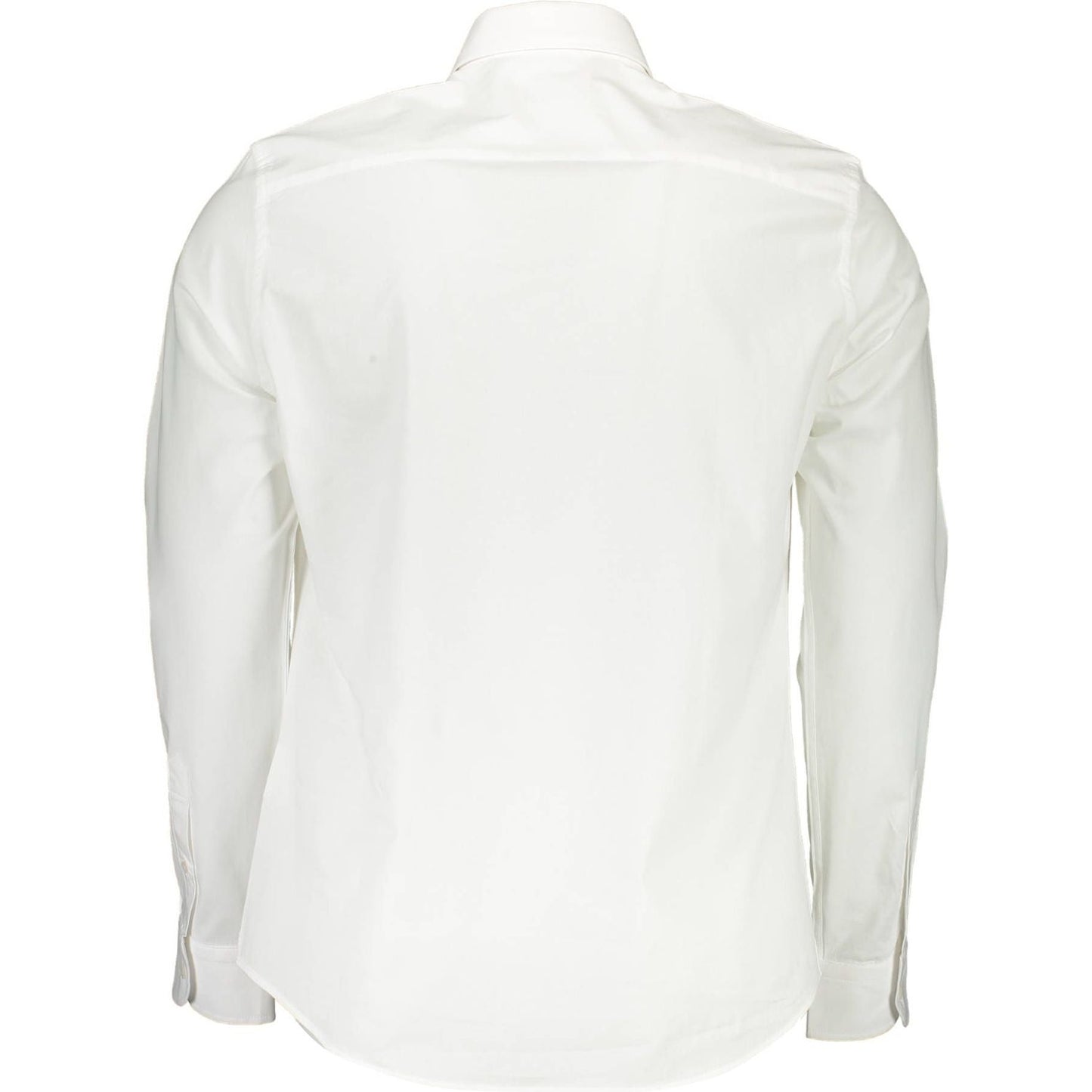 North Sails Elegant White Stretch Cotton Shirt elegant-white-stretch-cotton-shirt