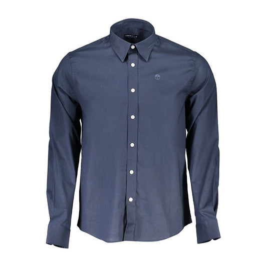 North Sails Blue Cotton Shirt blue-cotton-shirt-1