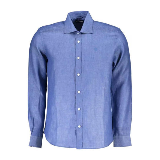 North SailsElegant Blue Linen Long-Sleeve ShirtMcRichard Designer Brands£99.00