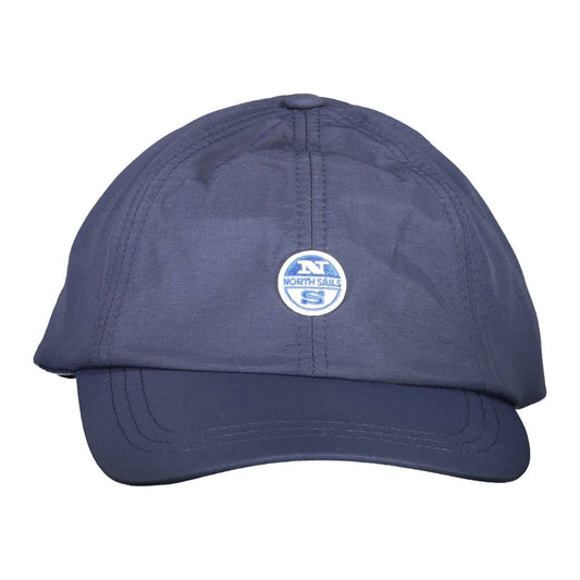 North Sails Sleek Blue Visor Cap with Signature Logo sleek-blue-visor-cap-with-signature-logo