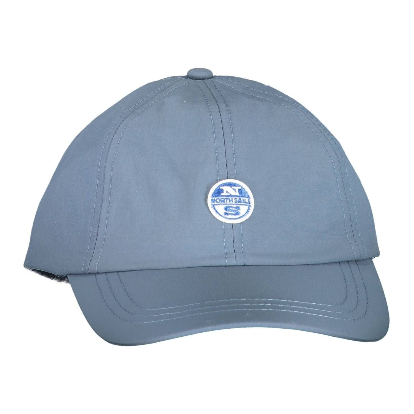 North Sails Chic Blue Visor Cap with Logo Accent chic-blue-visor-cap-with-logo-accent