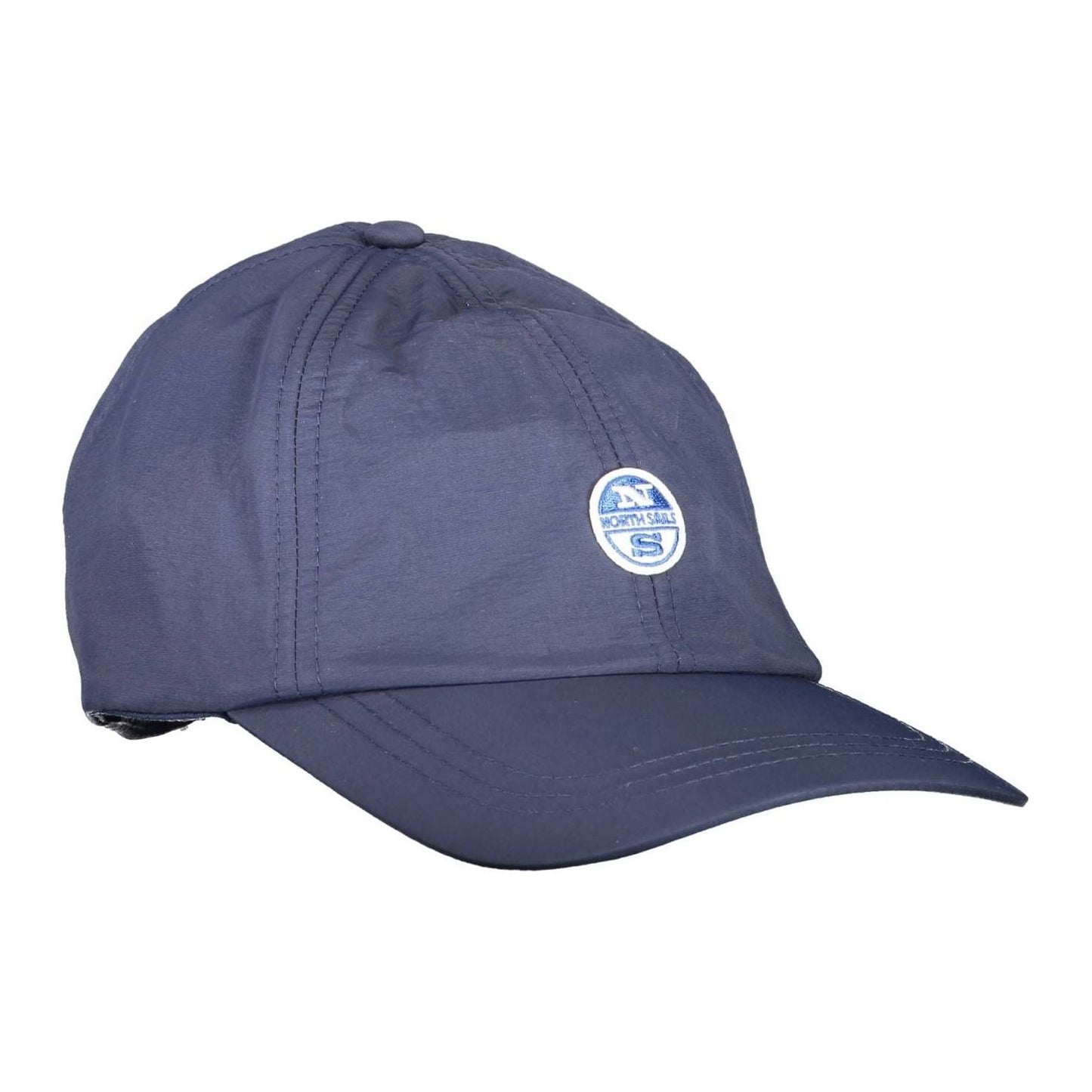 North Sails Sleek Blue Visor Cap with Signature Logo sleek-blue-visor-cap-with-signature-logo