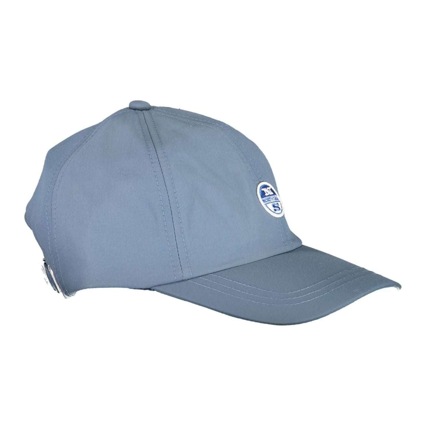 North Sails Chic Blue Visor Cap with Logo Accent chic-blue-visor-cap-with-logo-accent