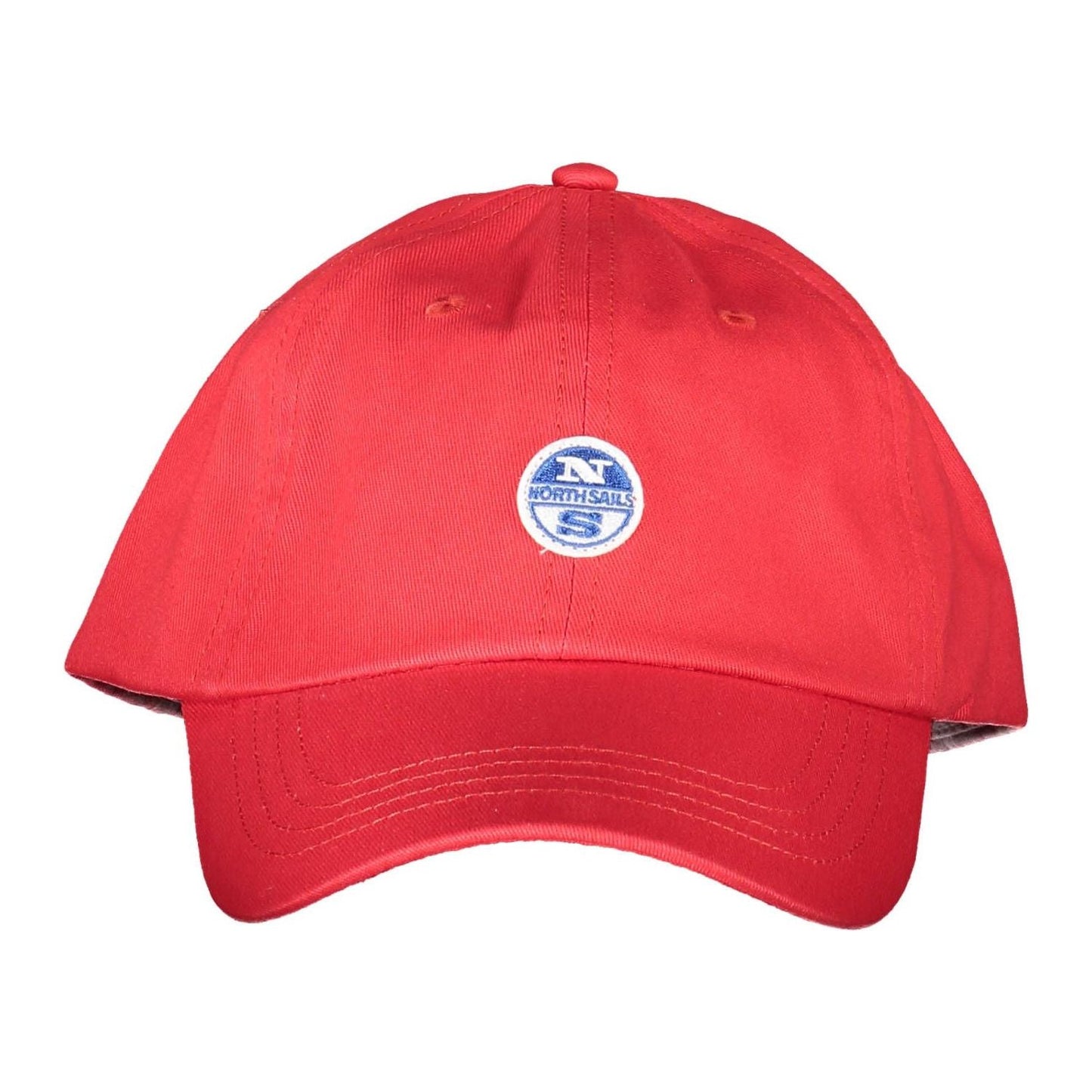 North Sails Elegant Red Cotton Cap with Logo Visor elegant-red-cotton-cap-with-logo-visor