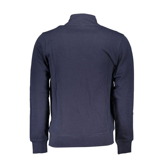 Eco-Conscious Zip-up Sweatshirt in Blue
