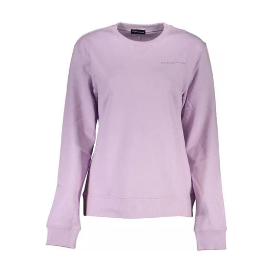 North Sails Chic Purple Organic Cotton Sweatshirt purple-cotton-sweater-2