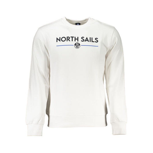 North Sails White Cotton Sweater white-cotton-sweater-27