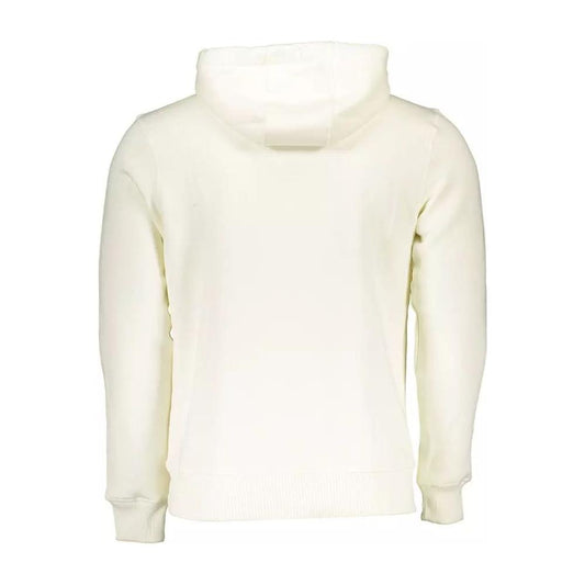 Chic White Hooded Sweatshirt - Casual Comfort