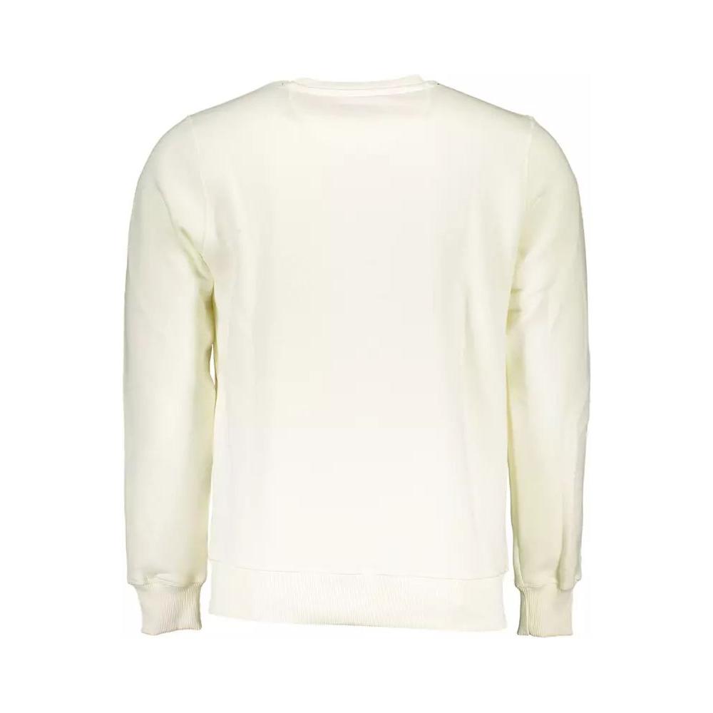 North Sails Elegant White Round Neck Sweatshirt elegant-white-round-neck-sweatshirt