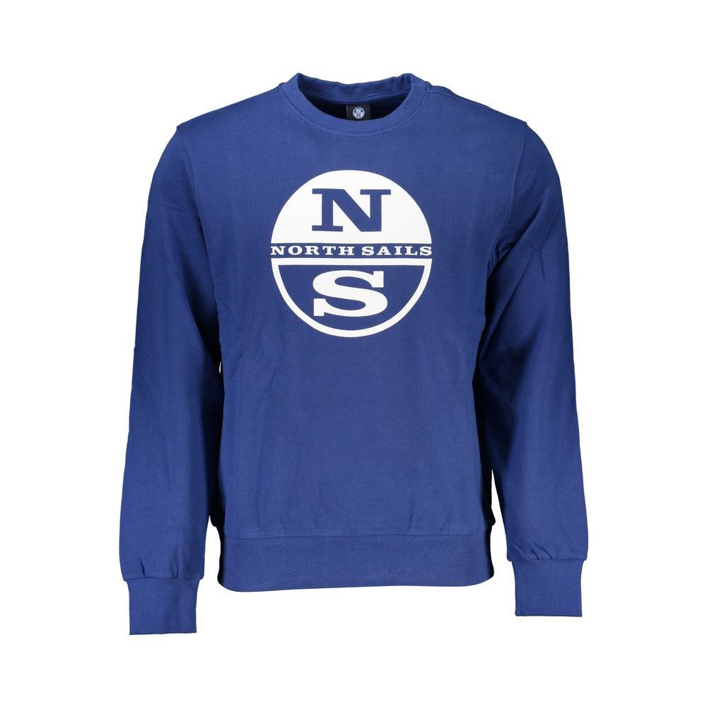 North Sails Blue Cotton Sweater blue-cotton-sweater-34