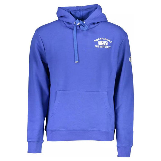North Sails Chic Blue Hooded Long-Sleeved Sweatshirt chic-blue-hooded-long-sleeved-sweatshirt