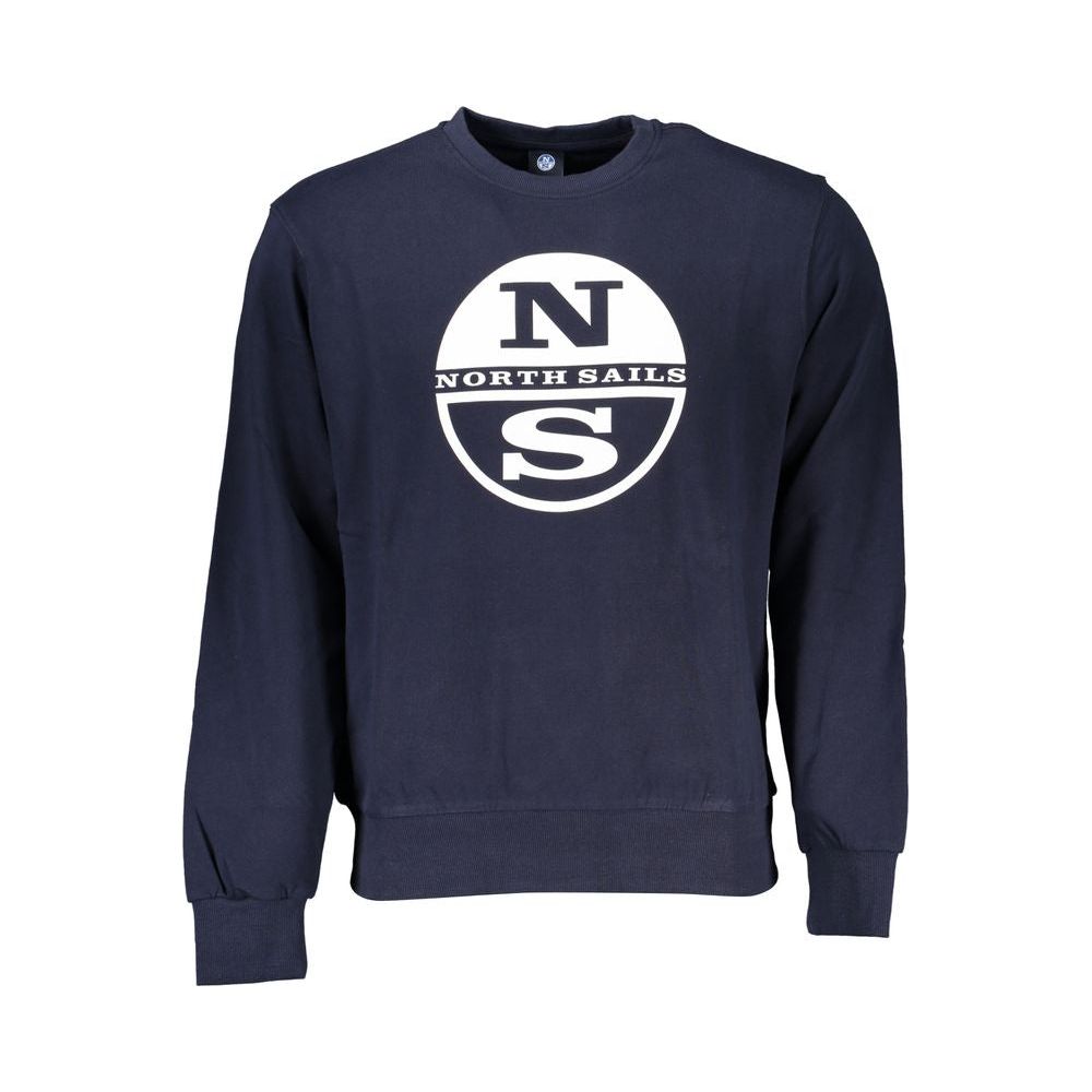 North Sails Blue Cotton Sweater blue-cotton-sweater-36