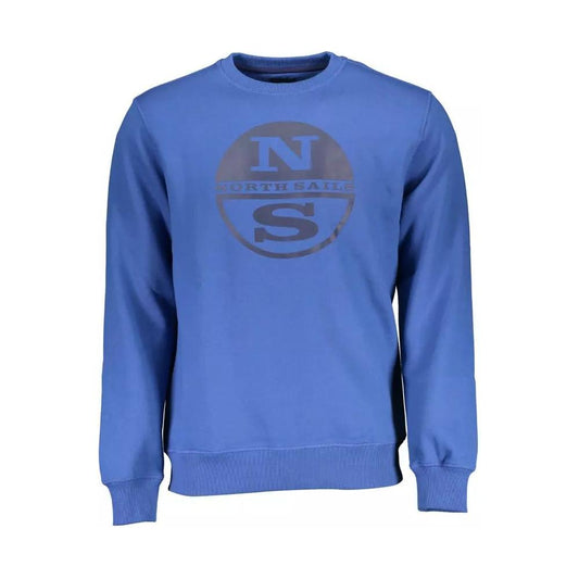 North Sails Chic Marine Blue Round Neck Sweater chic-marine-blue-round-neck-sweater