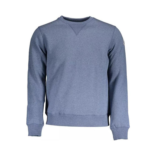 North Sails Elegant Blue Round Neck Sweatshirt elegant-blue-round-neck-sweatshirt