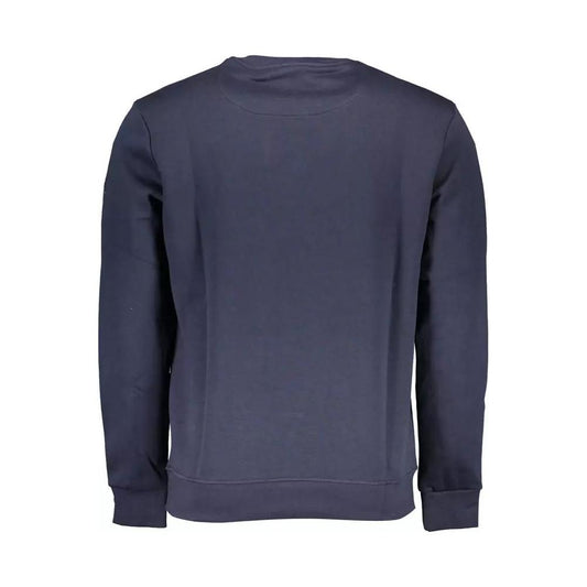 North Sails Blue Long-Sleeved Printed Sweatshirt blue-long-sleeved-printed-sweatshirt