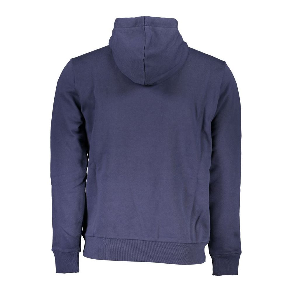 North Sails Eco-Conscious Blue Hoodie with Contrast Detail eco-conscious-blue-hoodie-with-contrast-detail
