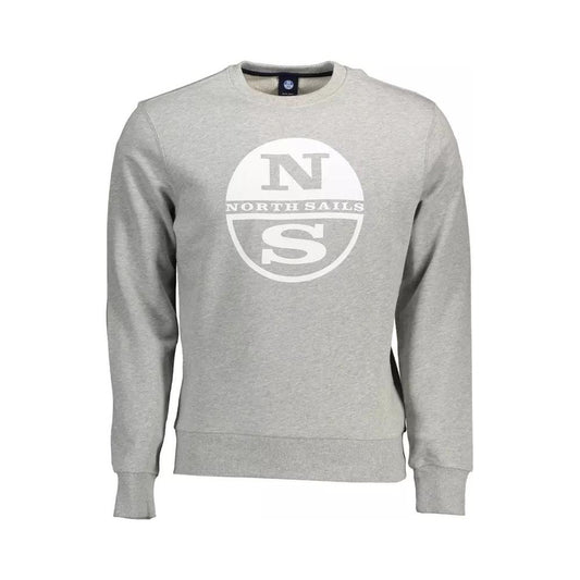 North Sails Elevated Comfort Gray Cotton Sweater elevated-comfort-gray-cotton-sweater
