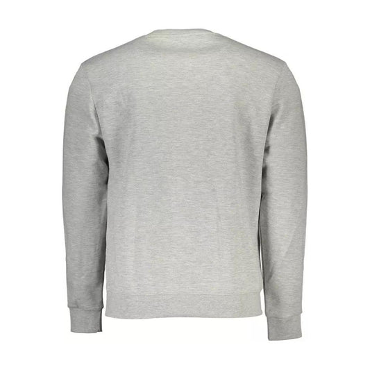 Chic Gray Long-Sleeved Crewneck Sweater