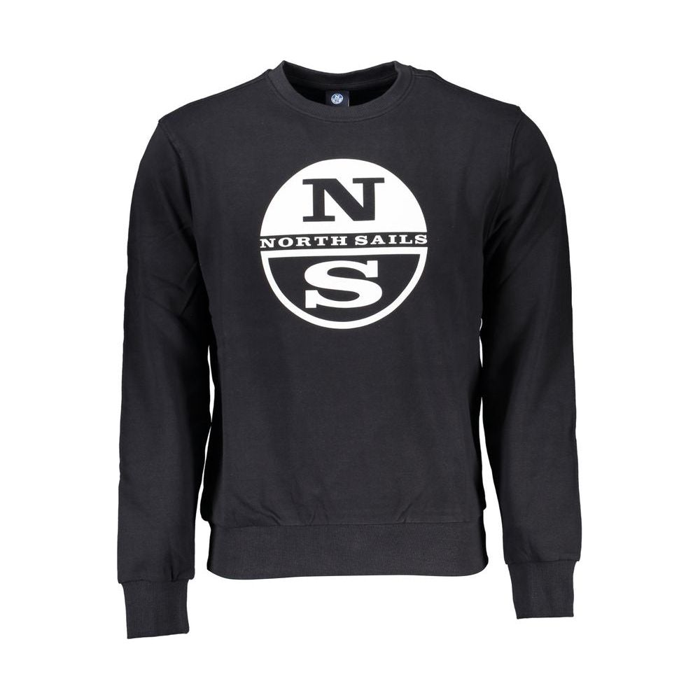 North Sails Black Cotton Sweater black-cotton-sweater-27