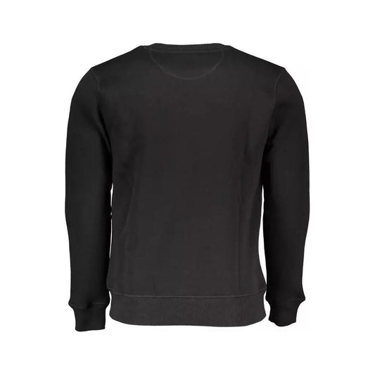 North Sails Elevated Casual Black Sweatshirt with Print elevated-casual-black-sweatshirt-with-print