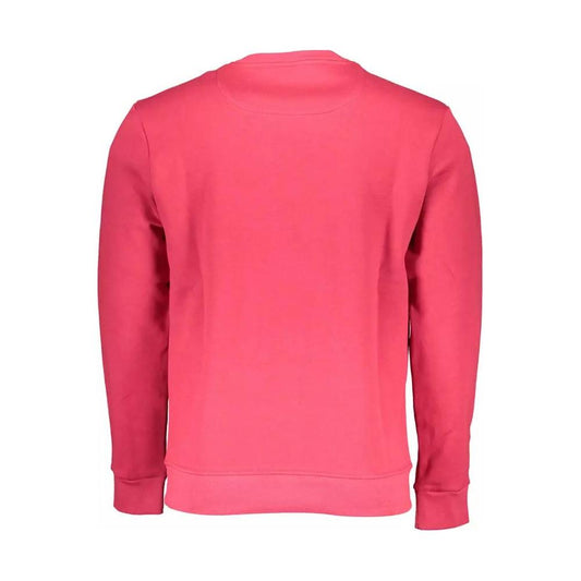 Chic Pink Printed Long-Sleeve Sweatshirt