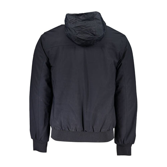 Blue Performance Jacket with Removable Hood