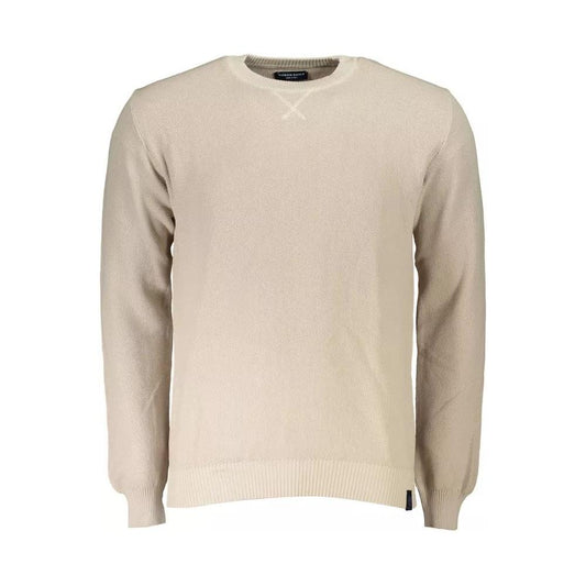 North Sails Chic Beige Organic Cotton Sweater beige-cotton-shirt-10