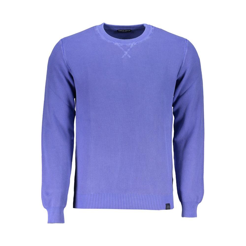 North Sails Blue Cotton Sweater blue-cotton-sweater-1