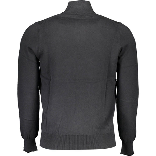 North Sails Eco-Conscious Half-Zip Sweater in Black black-cotton-shirt-35
