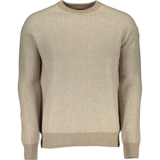 North Sails Eco-Conscious Beige Woolen Sweater beige-wool-shirt-1