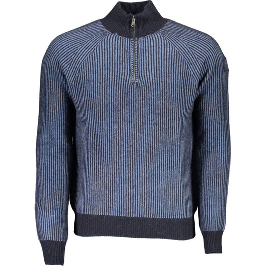 North Sails Eco-Conscious Blue Half-Zip Sweater eco-conscious-blue-half-zip-sweater