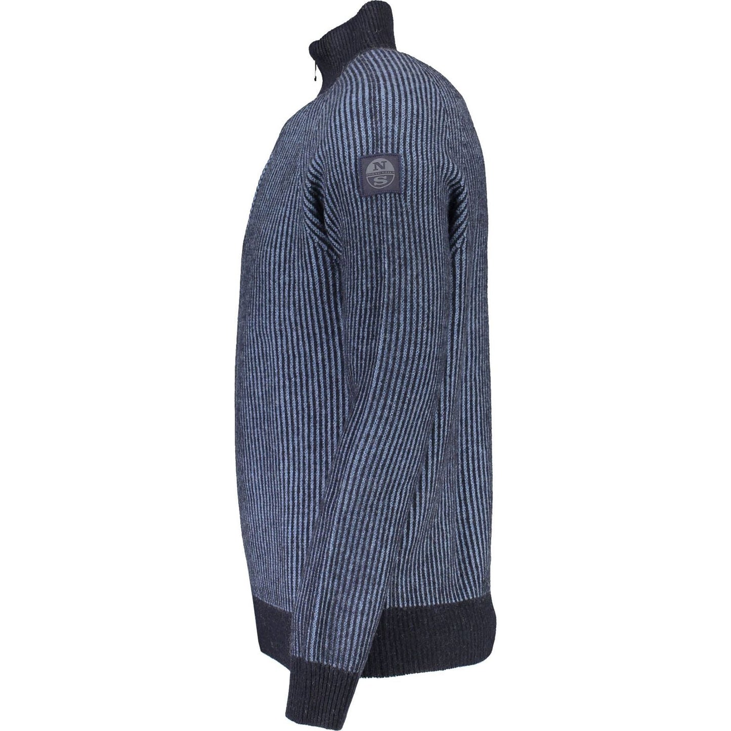 North Sails Eco-Conscious Blue Half-Zip Sweater eco-conscious-blue-half-zip-sweater