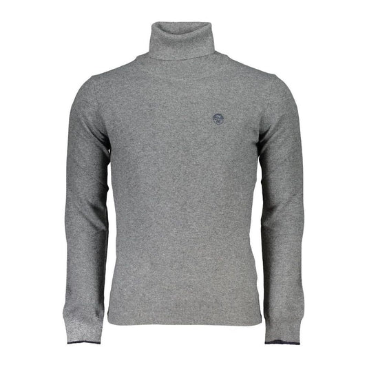 Trendy Turtleneck Sweater in Gray