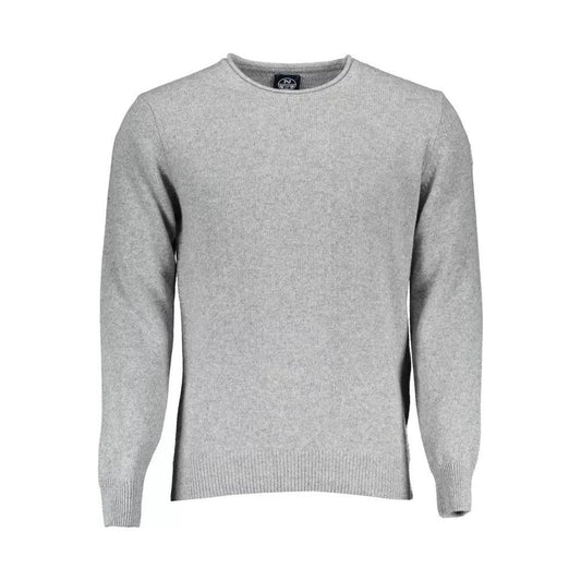 North SailsElegant Gray Wool-Blend SweaterMcRichard Designer Brands£99.00