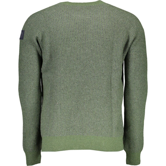 North Sails Eco-Conscious Wool-Blend Green Sweater eco-conscious-wool-blend-green-sweater