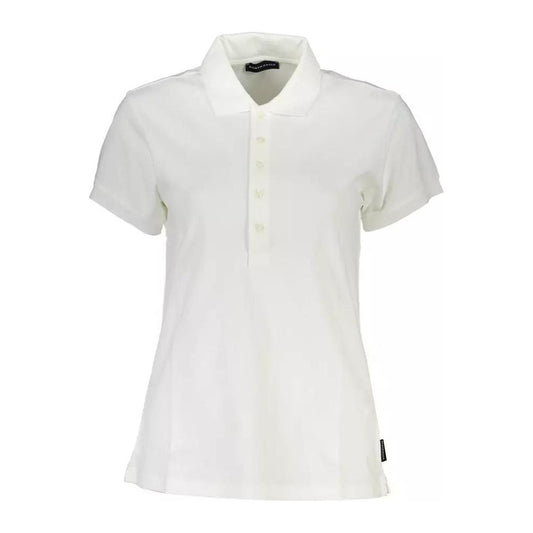 Elegant White Short-Sleeved Polo