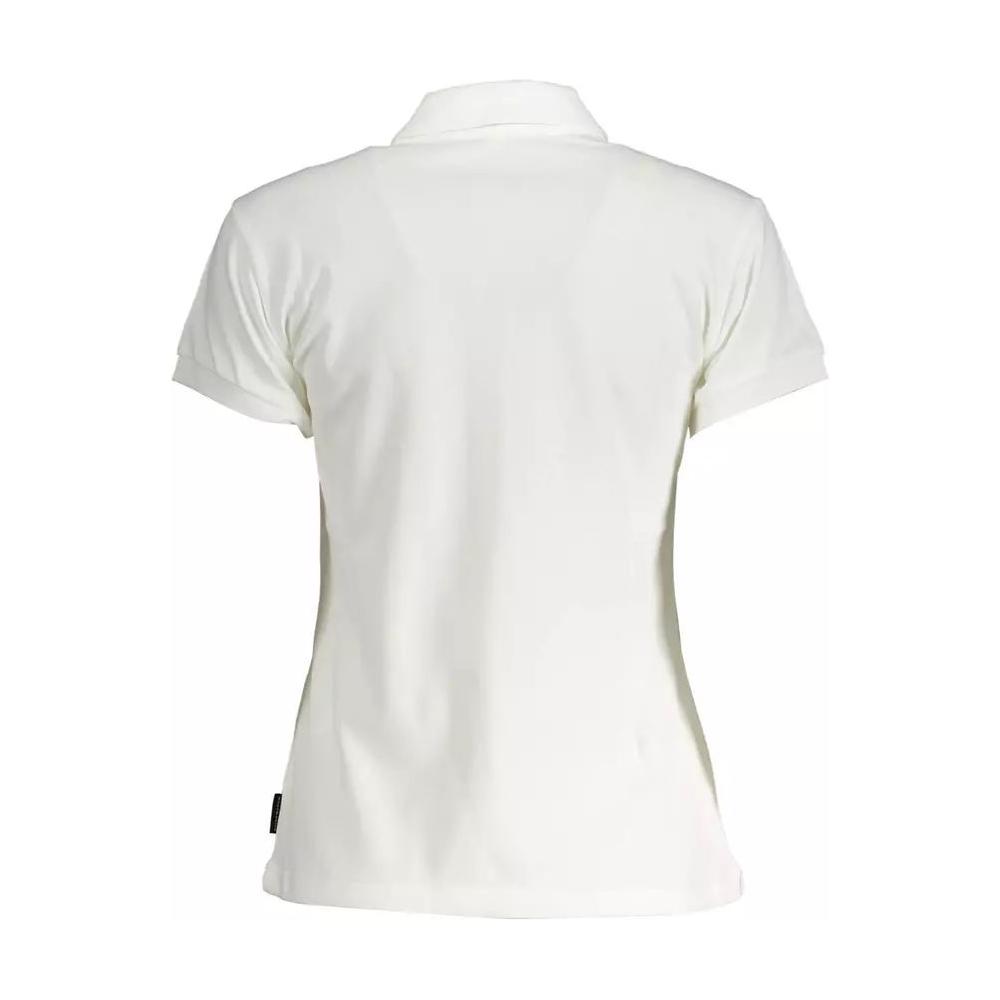 North Sails Chic White Short Sleeve Polo Elegance chic-white-short-sleeve-polo-elegance