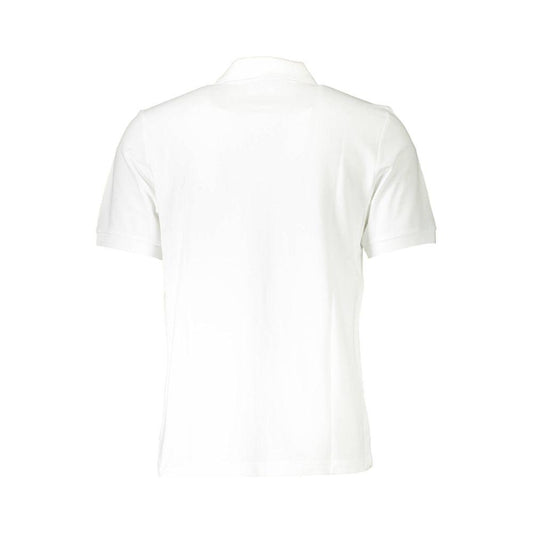 Elegant White Short-Sleeved Polo for Men