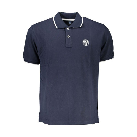 North Sails Blue Cotton Polo Shirt blue-cotton-polo-shirt-45