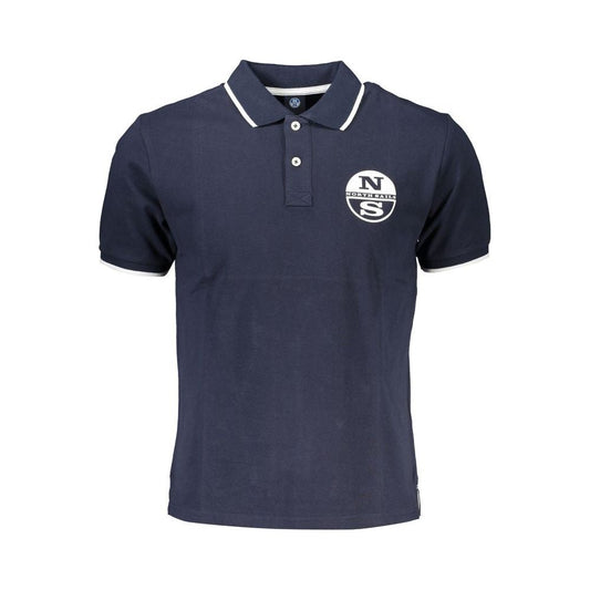 North Sails Blue Cotton Polo Shirt blue-cotton-polo-shirt-46