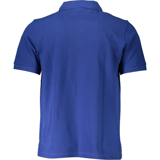 North Sails Chic Blue Cotton Polo Shirt with Logo Detail chic-blue-cotton-polo-shirt-with-logo-detail