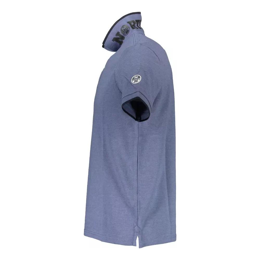 North Sails Elevated Casual Blue Polo with Contrasting Details elevated-casual-blue-polo-with-contrasting-details