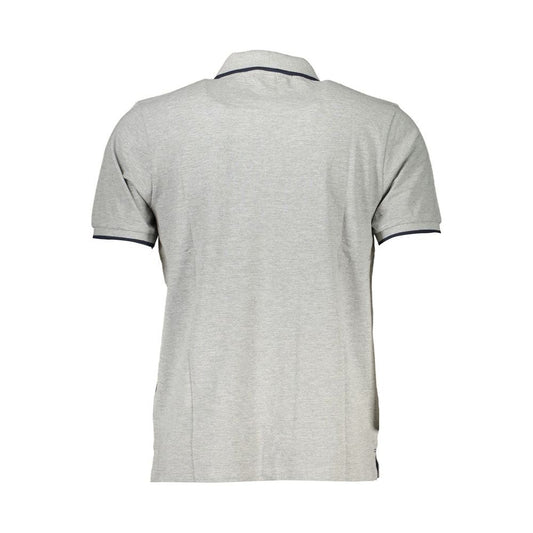North Sails Gray Cotton Polo Shirt gray-cotton-polo-shirt-17