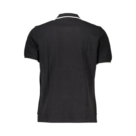 Black Cotton Polo Shirt