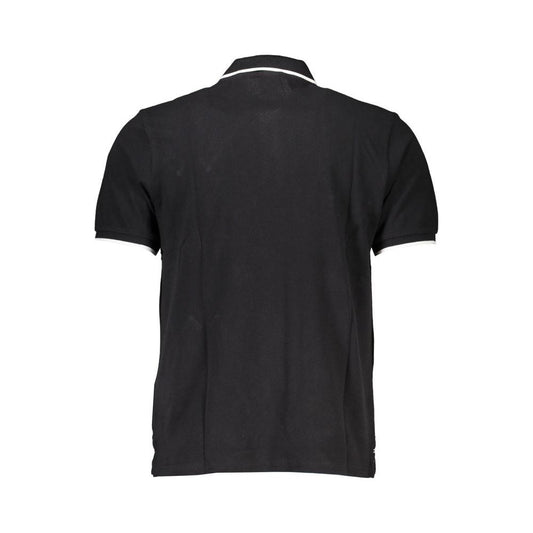 Black Cotton Polo Shirt