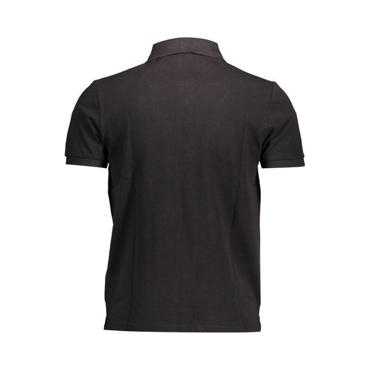 Elegant Short-Sleeved Black Polo Shirt